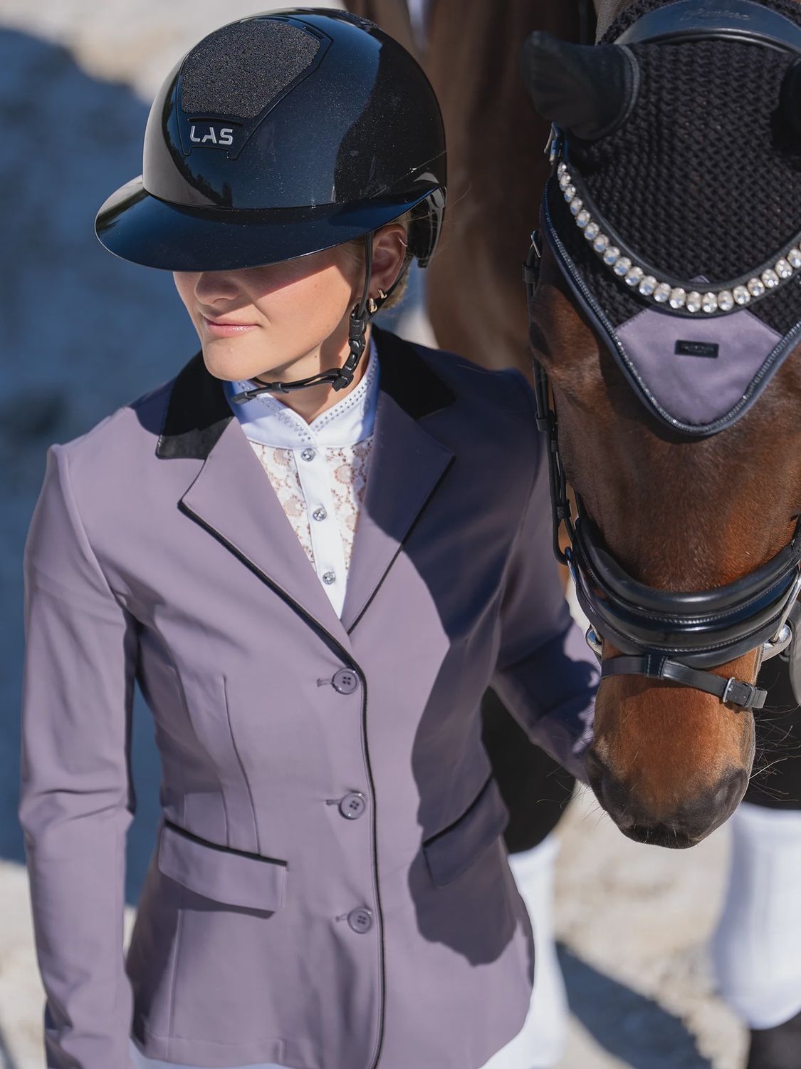 Equestrian Stockholm classic show jacket dark violet