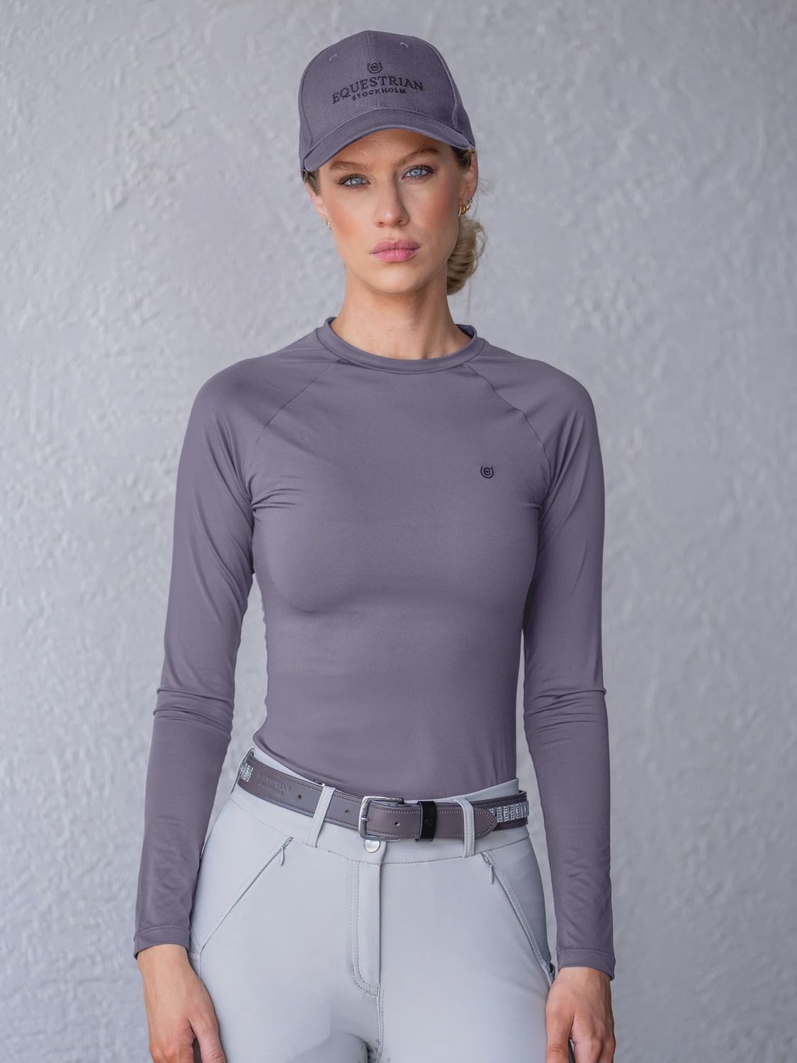 Equestrian Stockholm Dynamic Base Layer Top long sleeve Dark Violet