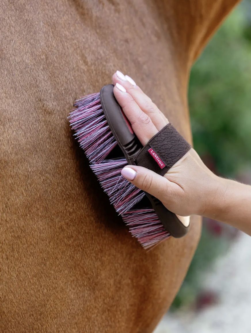 LeMieux Flexi Flicky brush cranberry