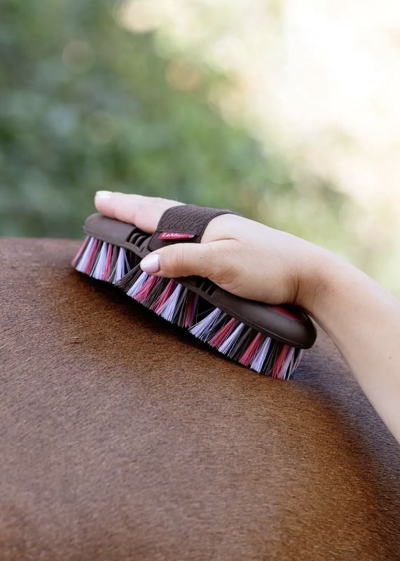 LeMieux Flexi Soft body brush cranberry