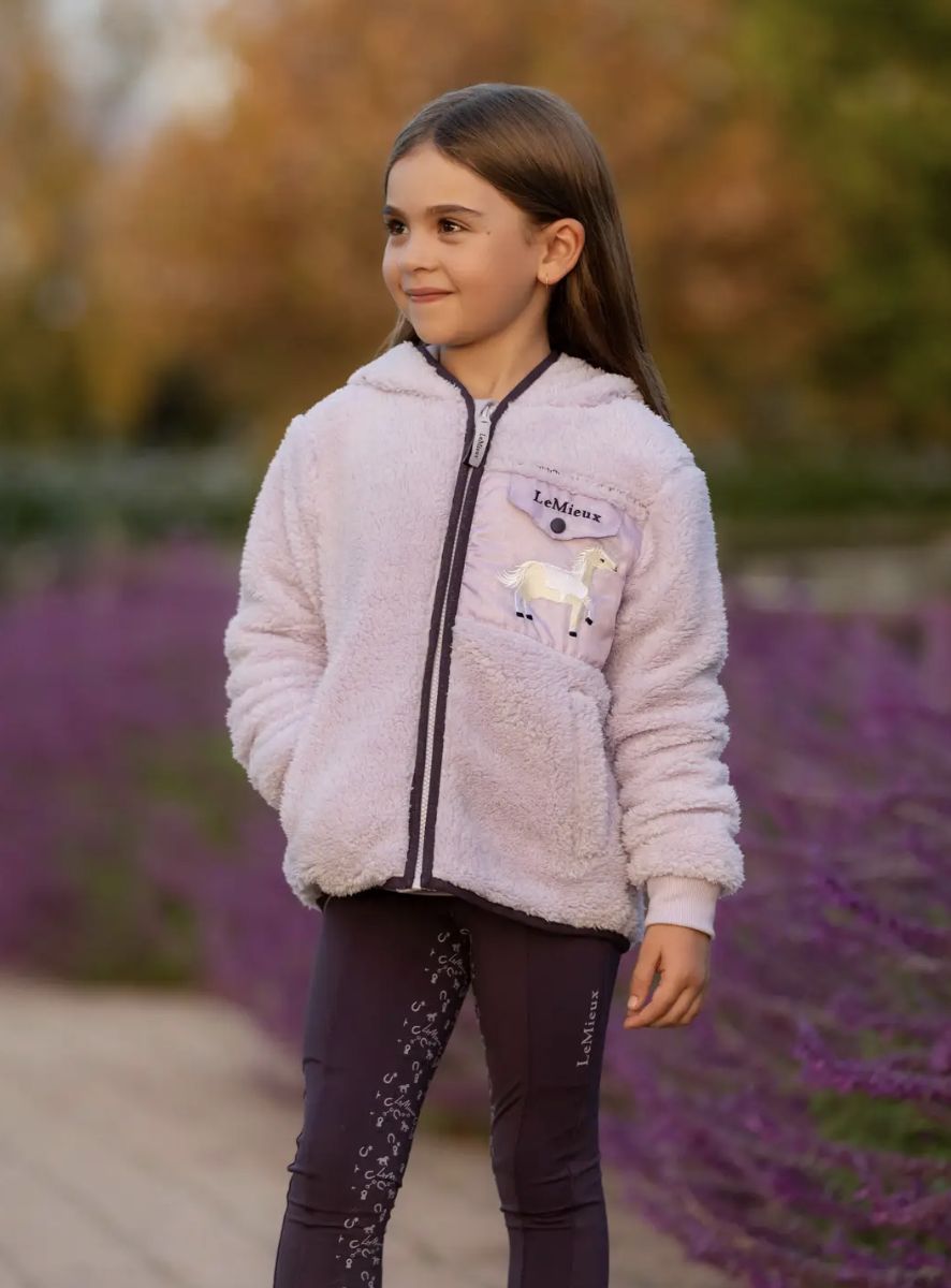 Lemieux mini teagan lemon fleece lilac, Size: 3-4 jaar