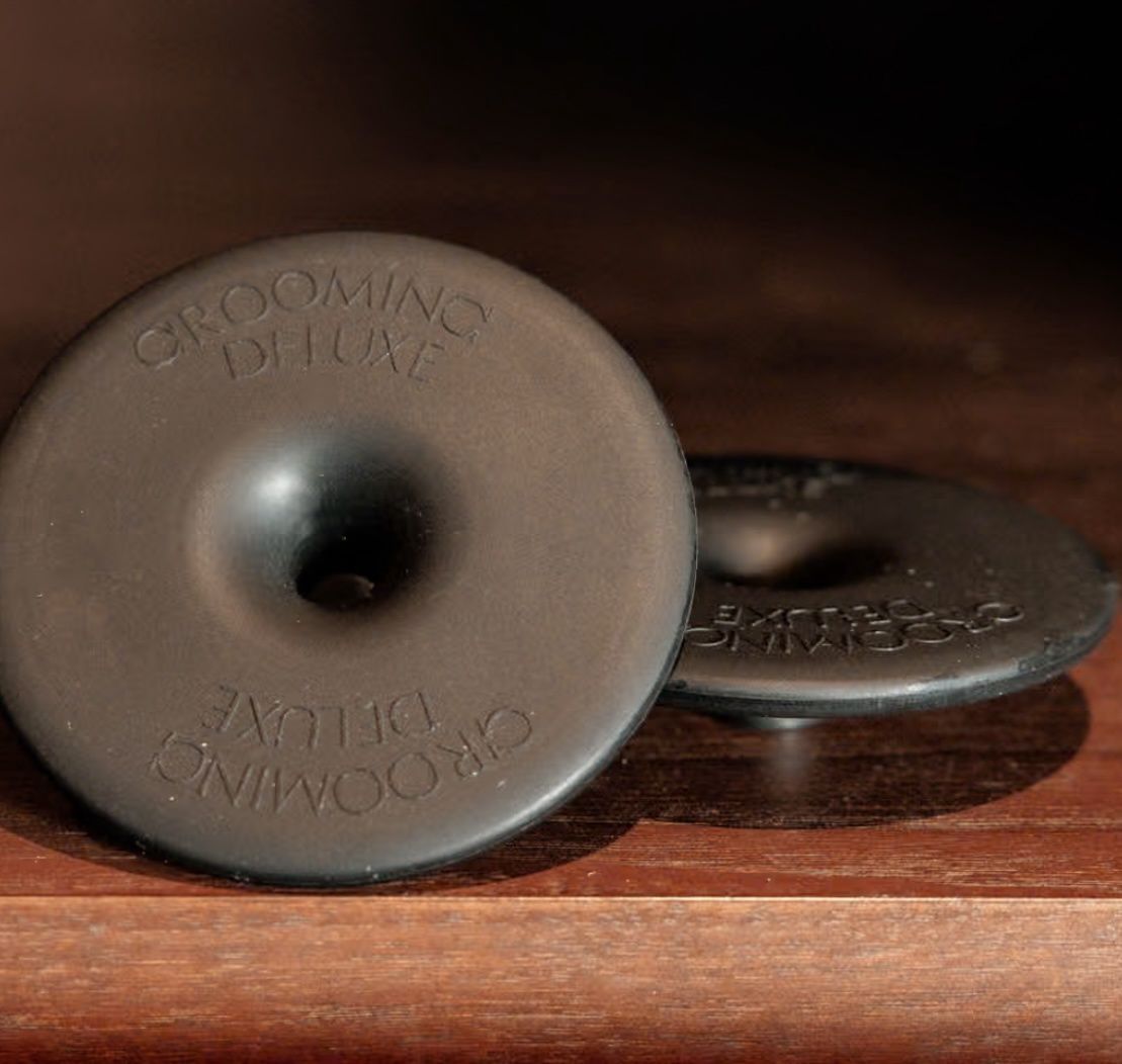 Grooming Deluxe silicone bitring pro zwart