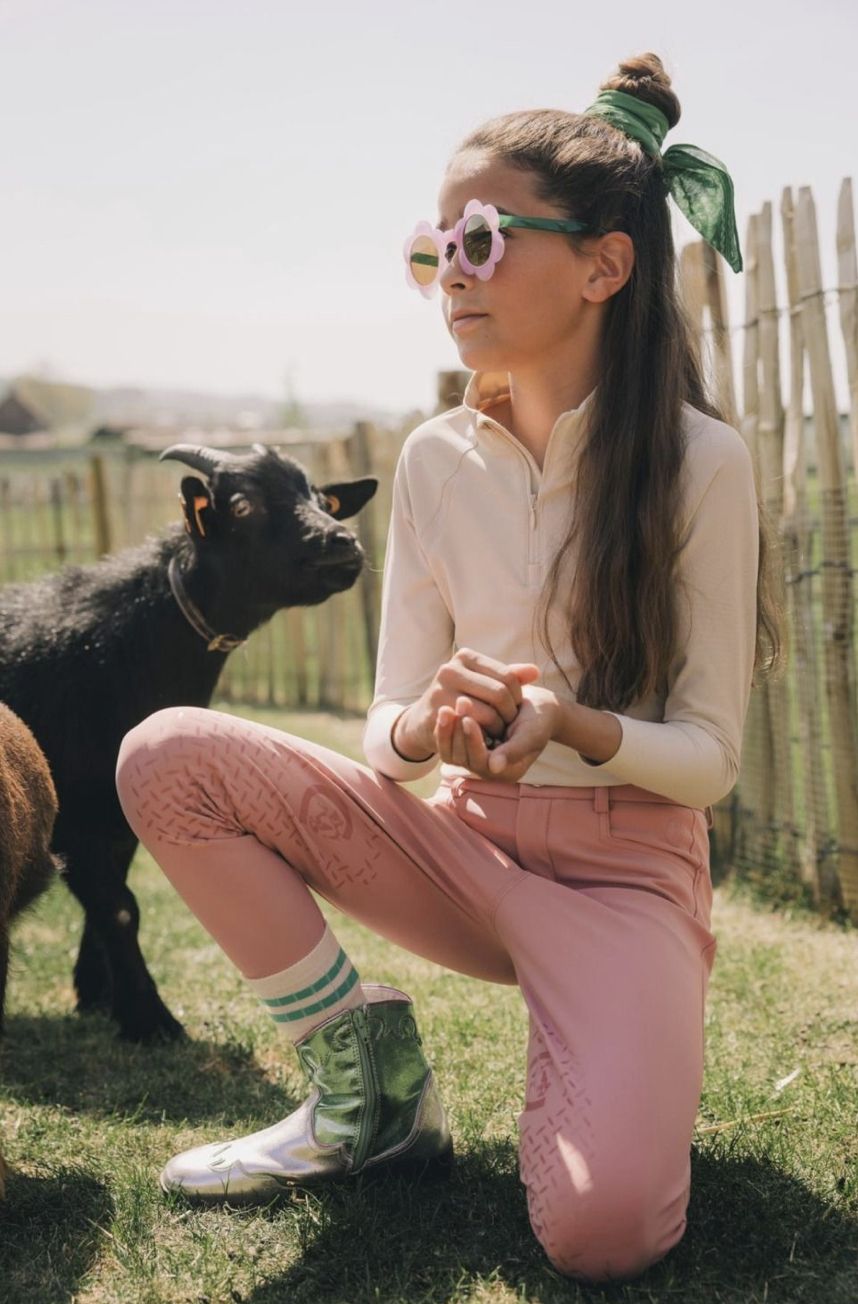 Kentucky Miami City kids knie grip, Kleur: Old Rose, Size: 120