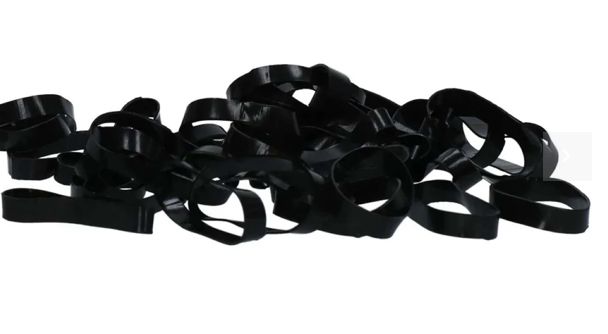 Excellent rubber bands silicone Black