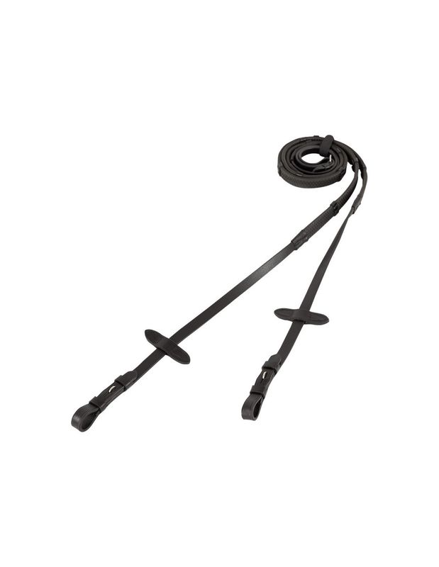 BR rubberen teugels eventa pro grip met stops Full bruin