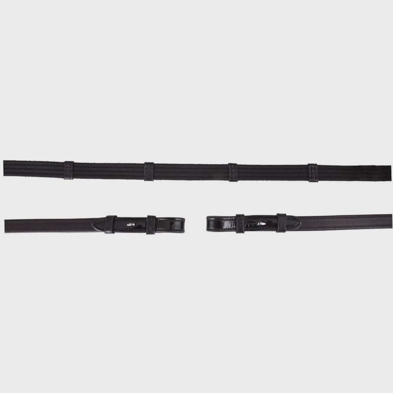 BR stoffen teugels met lak zwart Full