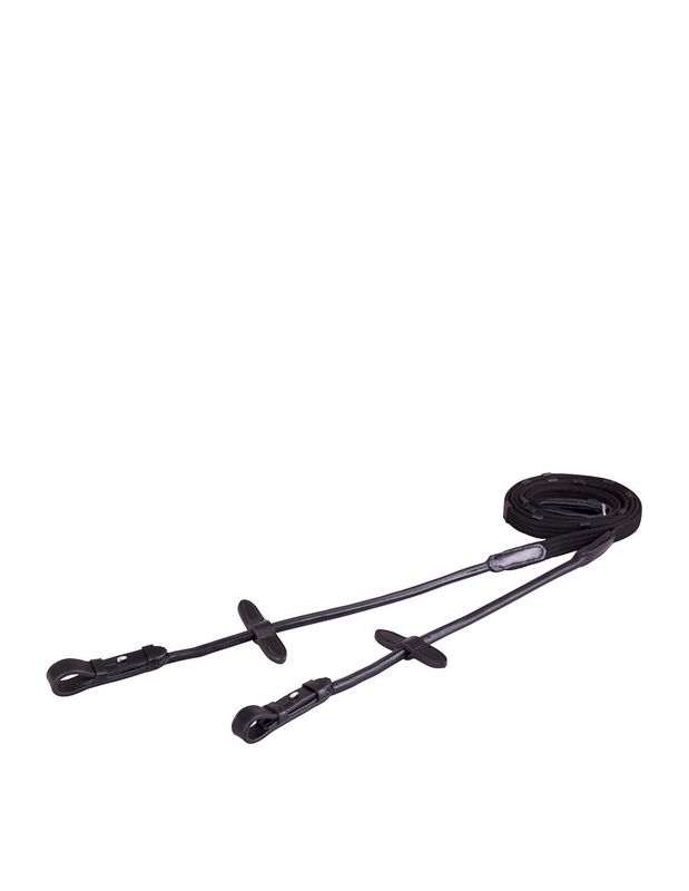 BR stoffen teugels rondgedraaid Full zwart
