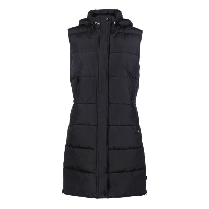 HKM long vest bodywarmer Misty black