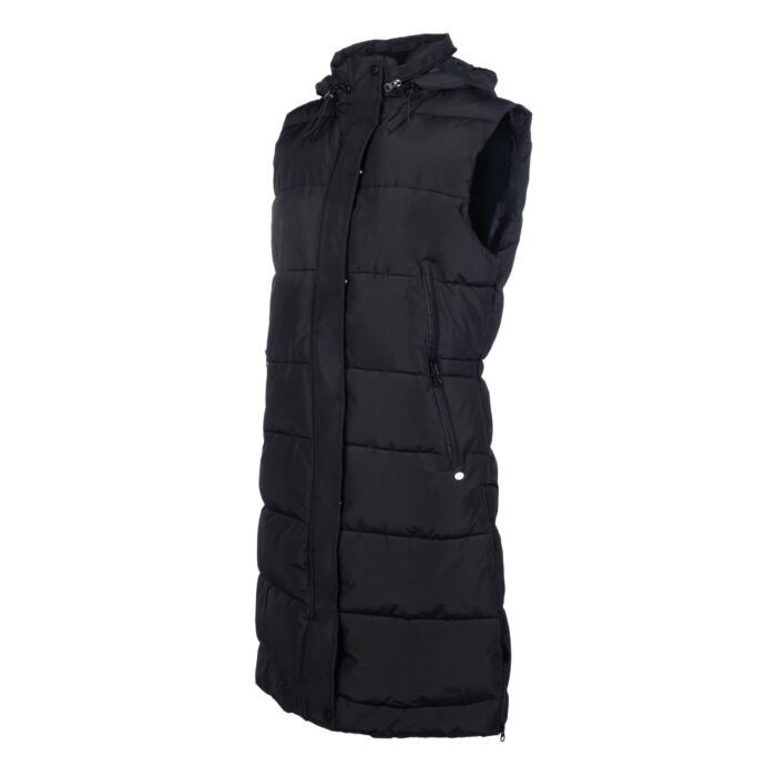 HKM long vest bodywarmer Misty black