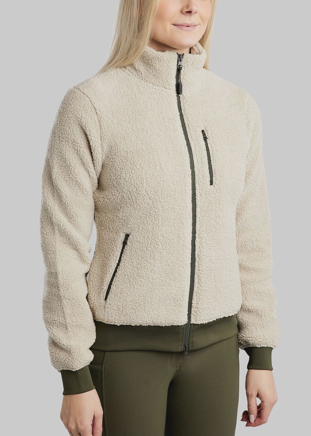 Montar teddy jacket dames MoEbba Olive