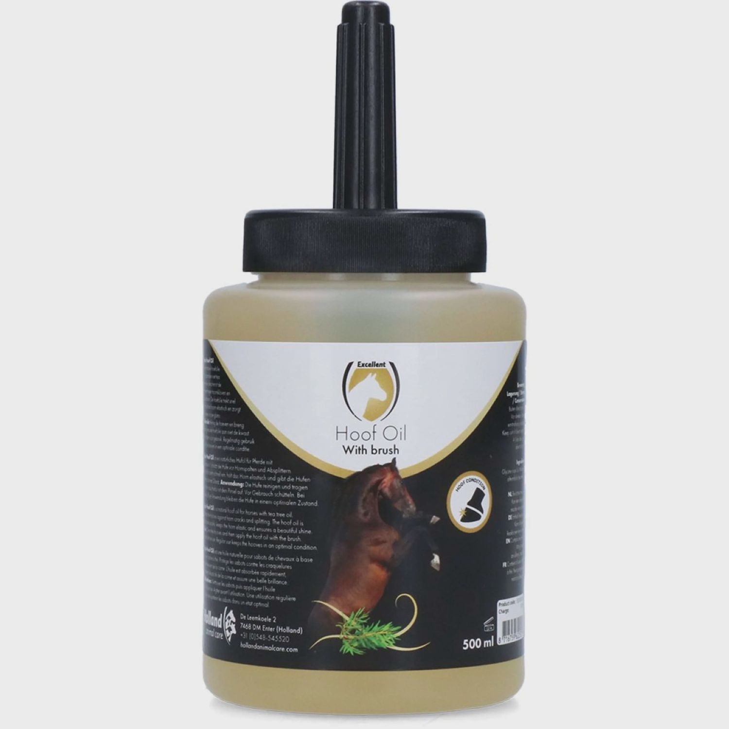 Excellent hoof oil with brush