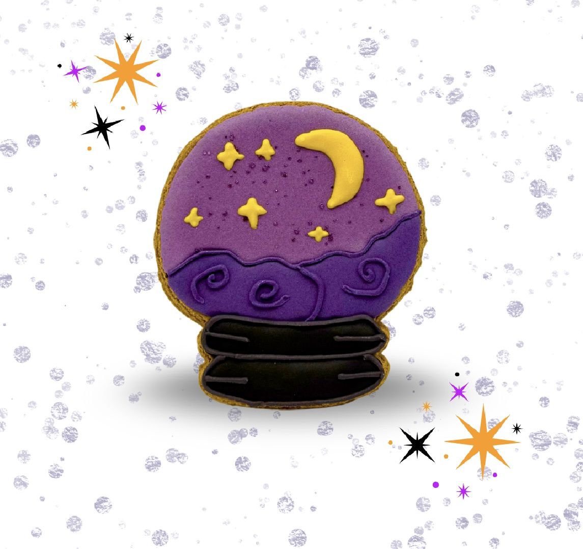 Candy Horse Halloween koekje met icing glazenbol