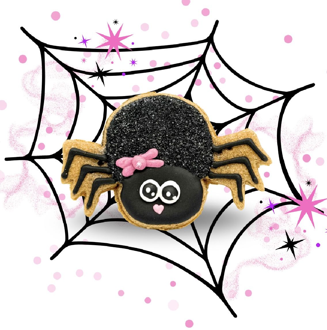 Candy Horse Halloween koekje met icing spin