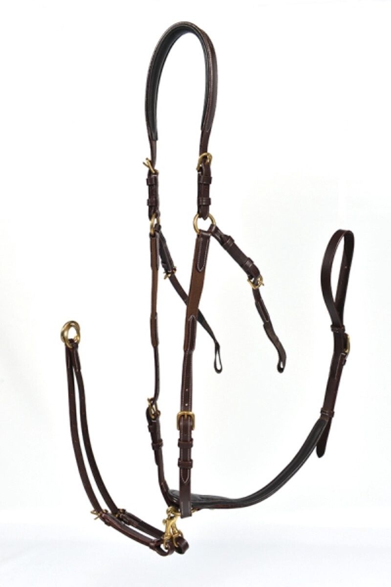 LJ 3-punt jachtmartingaal new pro messing