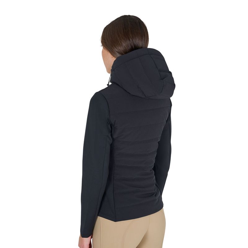 Equestro Jersey + scubia technical down jacket navy