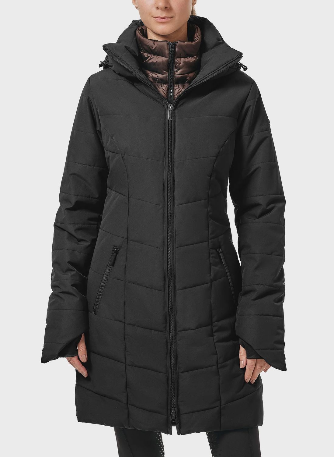Equestrian Stockholm Denali Winter jacket Black mocha