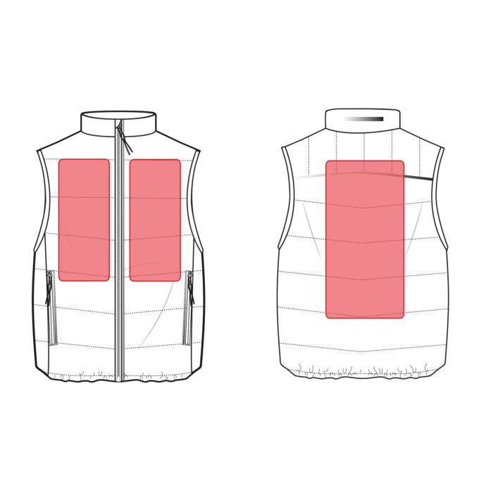 HKM kids heating vest cuddle style