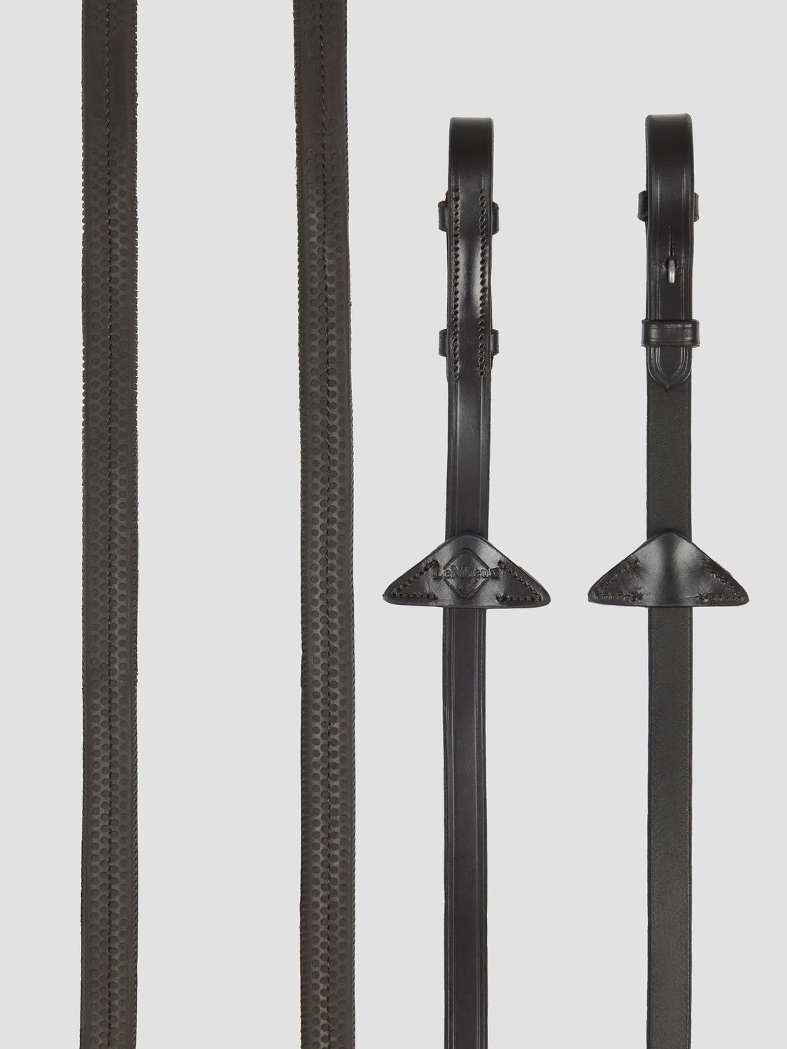 Lemieux rubberen teugels bruin