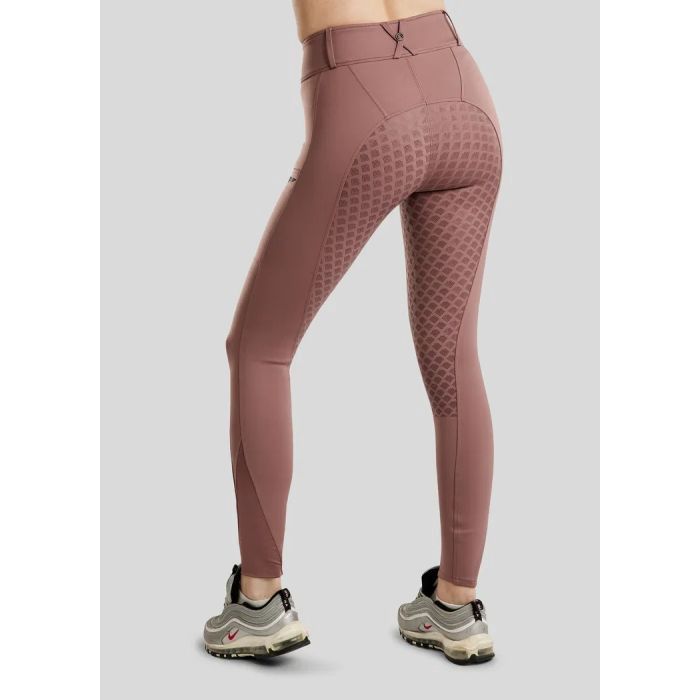 Montar rijbroek MoEmilia pull on Full grip Dusty Rose