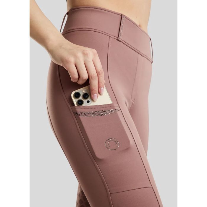 Montar rijbroek MoEmilia pull on Full grip Dusty Rose