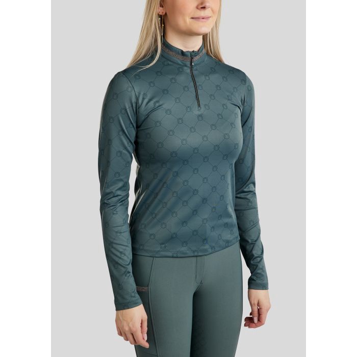 Montar MoMartina trainingsshirt monogram printed Jade