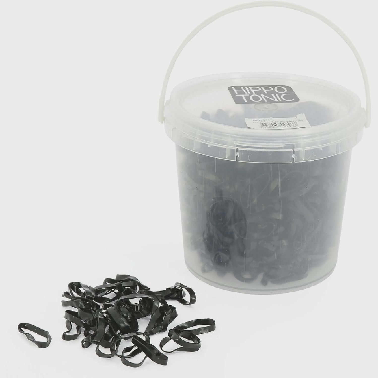 Hippotonic silicone elastieken emmertje 1800 stuks