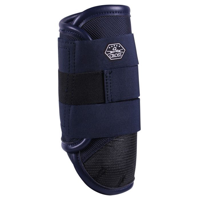 QHP eventing boots front navy medium