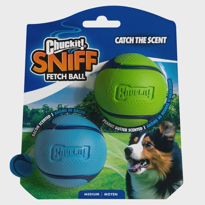 Chuckit duo sniff fetch ball