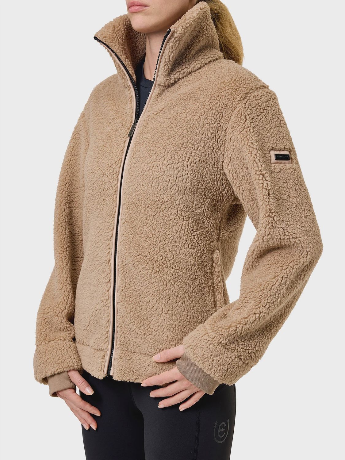 Equestrian Stockholm Teddy Fleece Jacket Sand