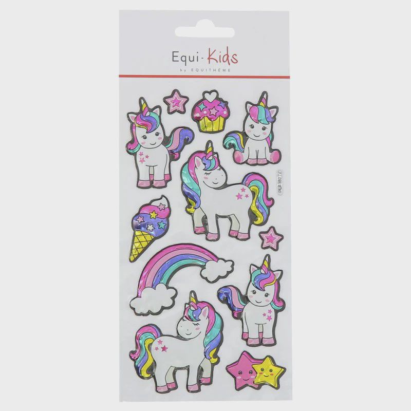 Equi-kids 3D unicorn stickers