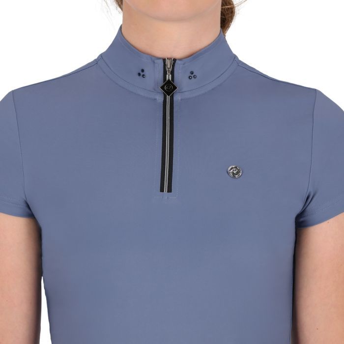 QHP sport shirt short sleeve aubree misty blue