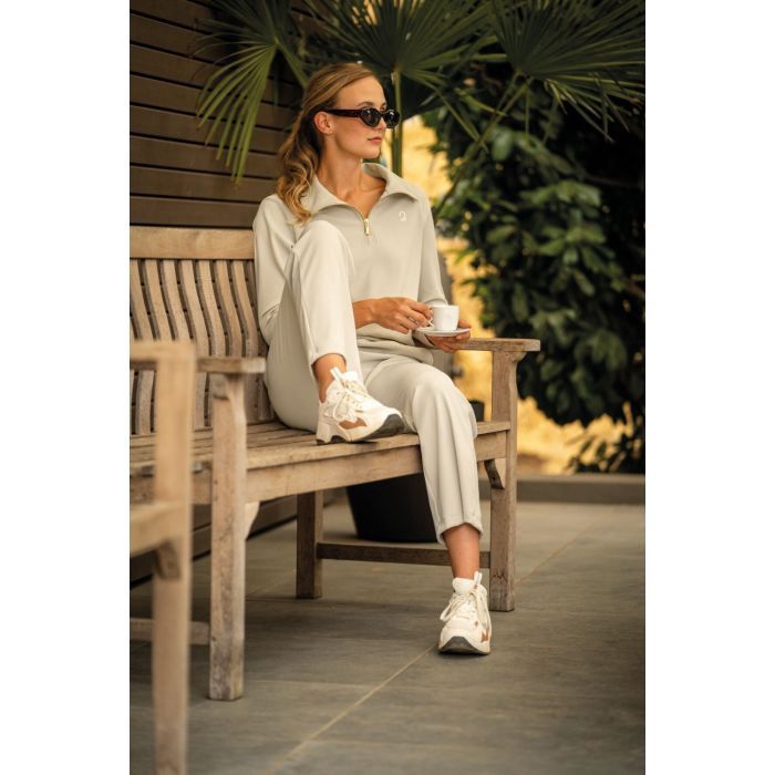 Hkm limone broek grijs/beige vrijetijd