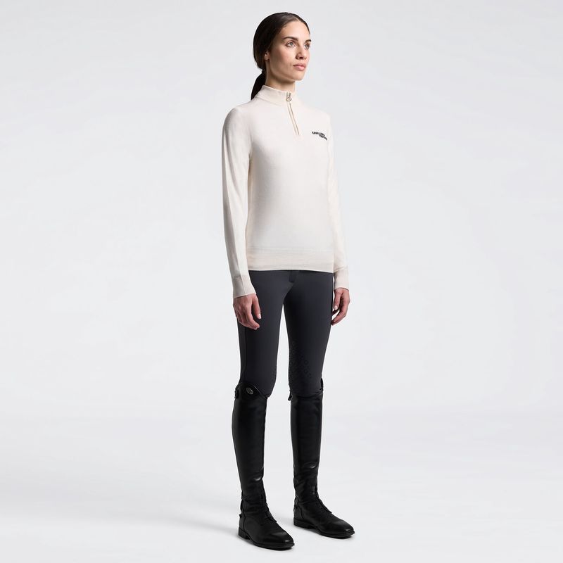 Cavalleria Toscana merinos half zip turtleneck