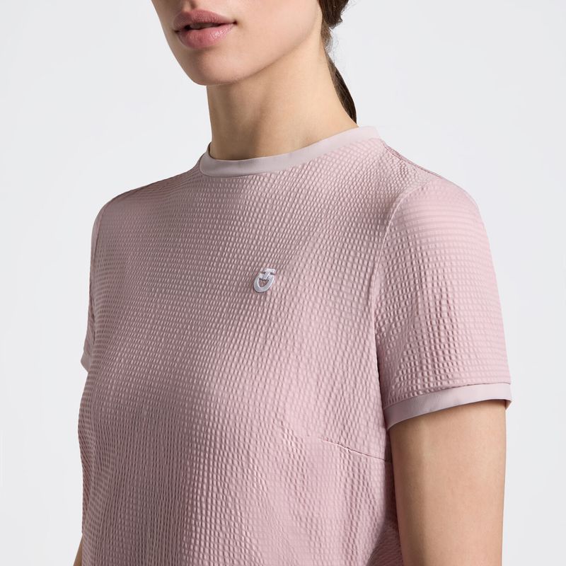 Cavalleria Toscana tshirt jersey stripe violet ice