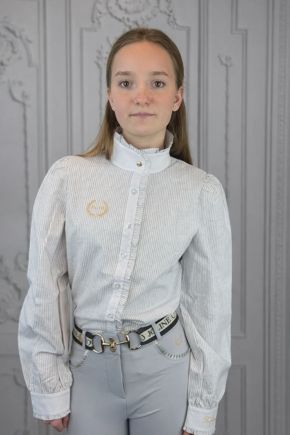 Joline Maxime blouse Iris Grey