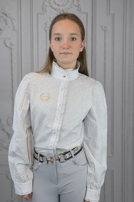 Joline Maxime blouse Iris Grey