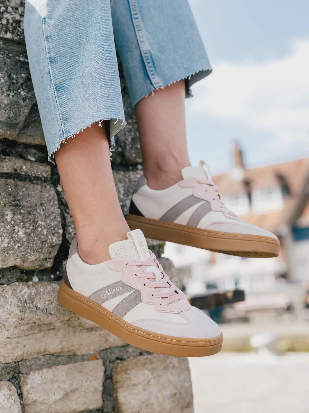 Lemieux Stockbridge Suède Lifestyle trainer stone