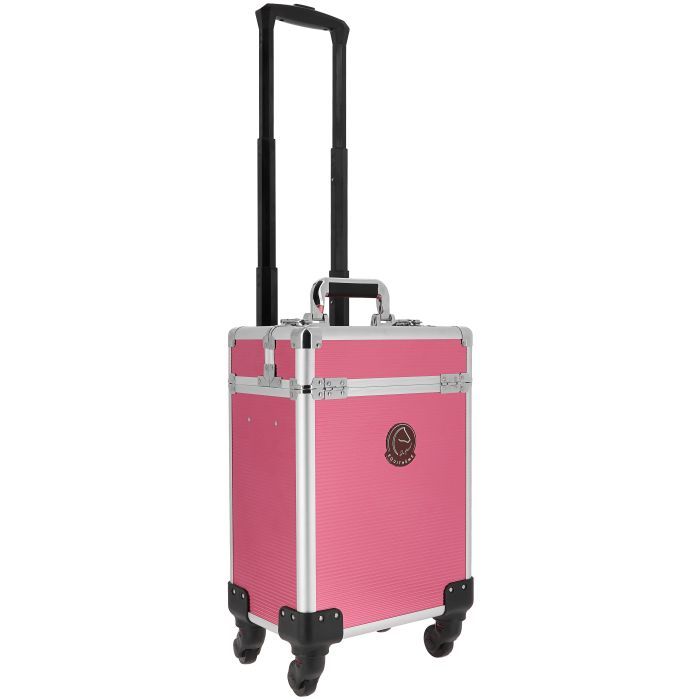 Equitheme grooming box op wieltjes roze