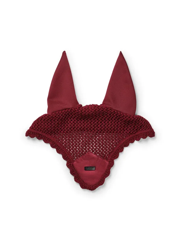 Equestrian Stockholm Ear Bonnet Velvet Merlot