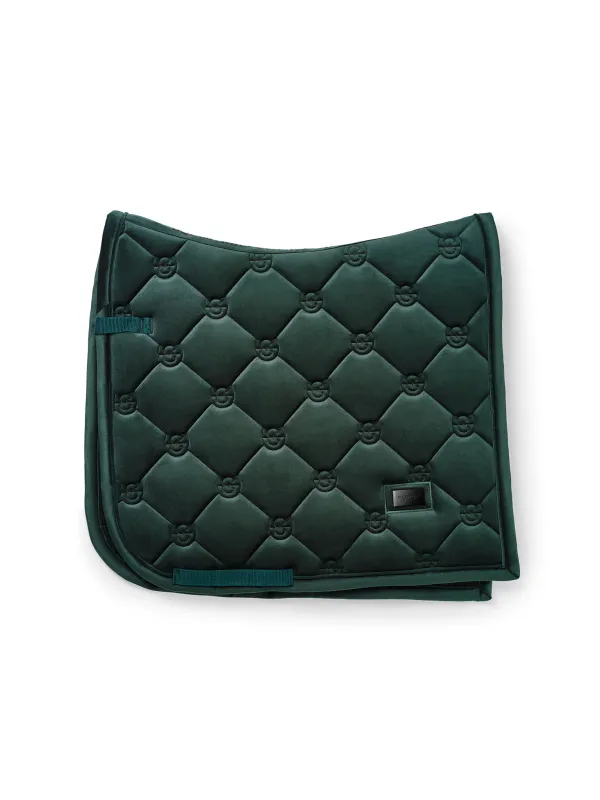 Equestrian Stockholm DRESSAGE Saddle Pad Velvet Sycamore Green