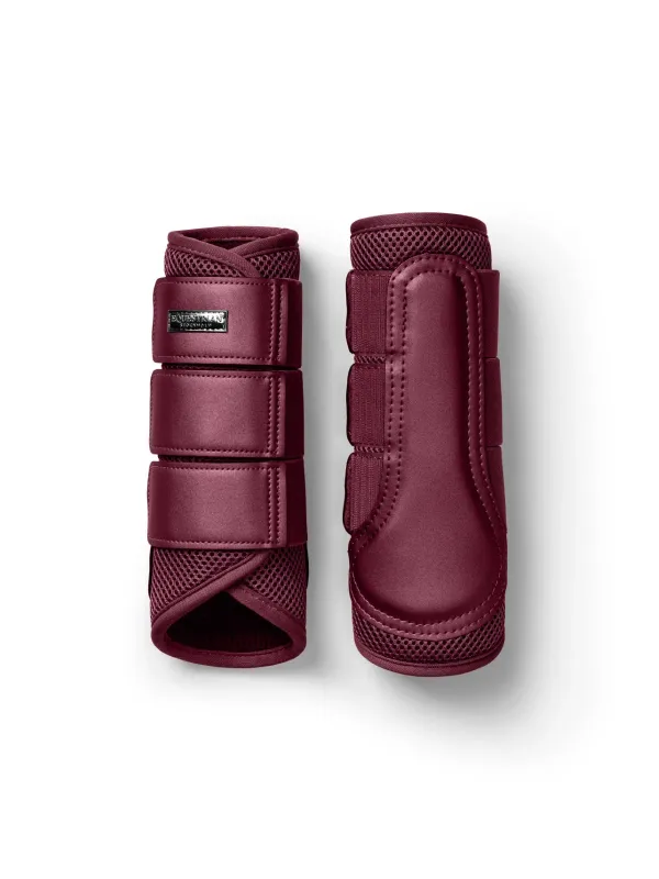 Equestrian Stockholm Mesh Brushing Boots Merlot