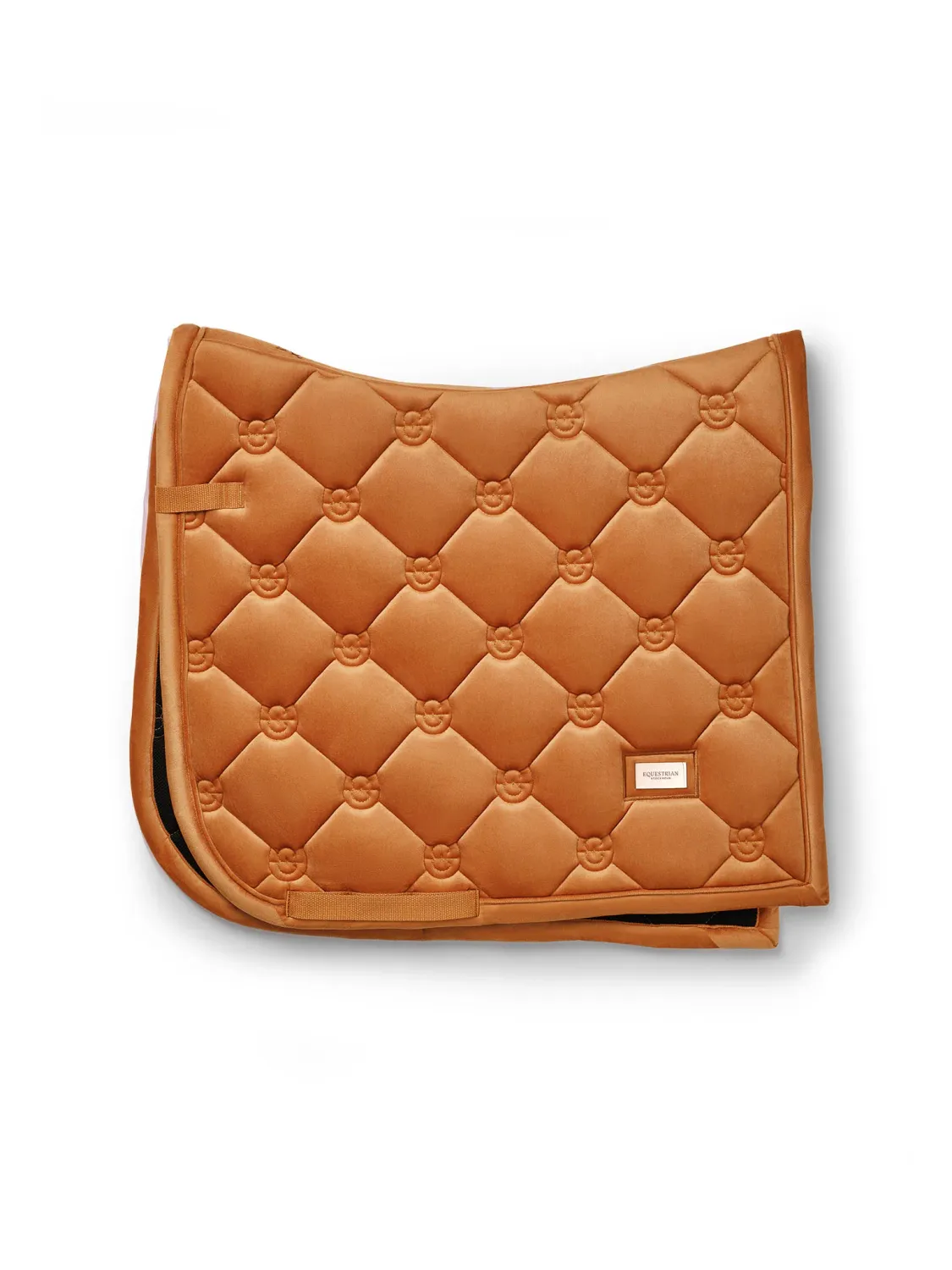 Equestrian Stockholm DRESSAGE Saddle Pad Velvet Chestnut