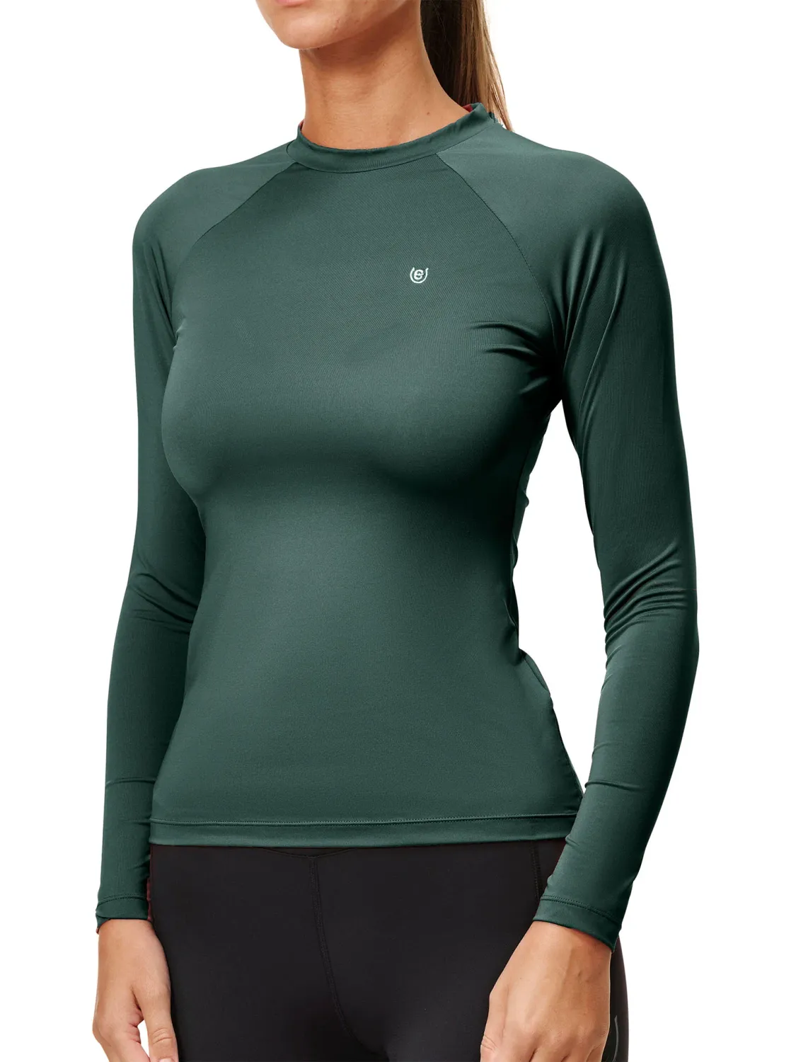 Equestrian Stockholm Dynamic Base Layer Top Sycamore Green