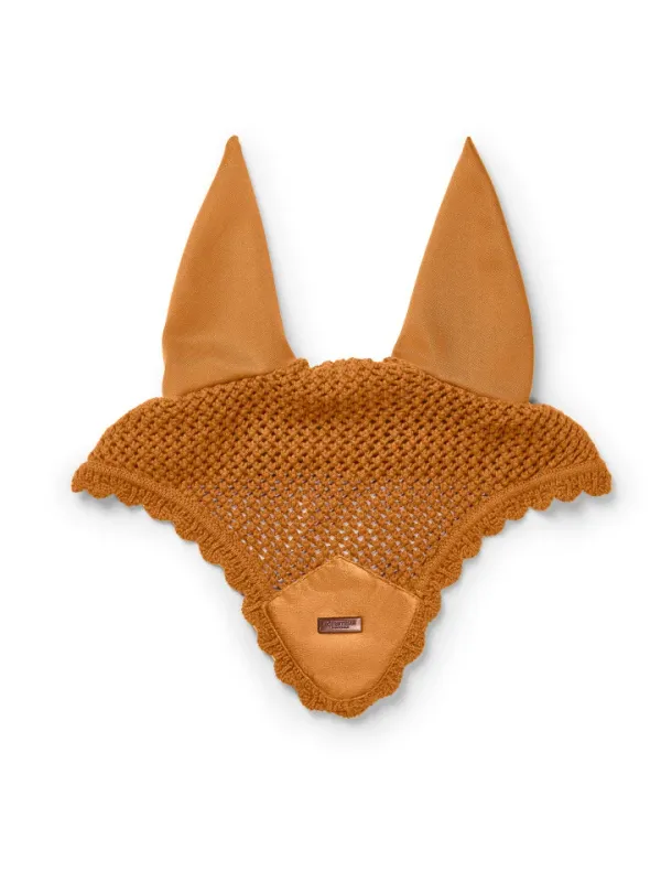 Equestrian Stockholm Ear Bonnet Velvet Chestnut