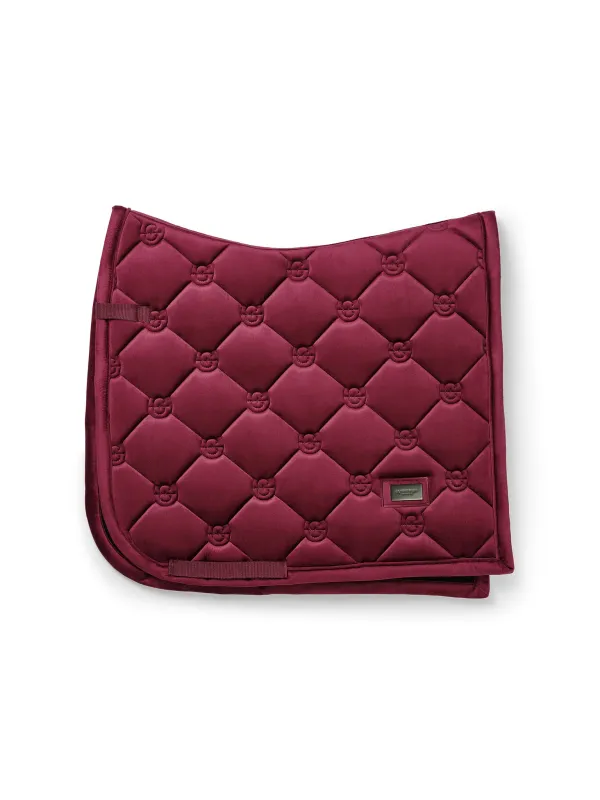 Equestrian Stockholm DRESSAGE Saddle Pad Velvet Merlot