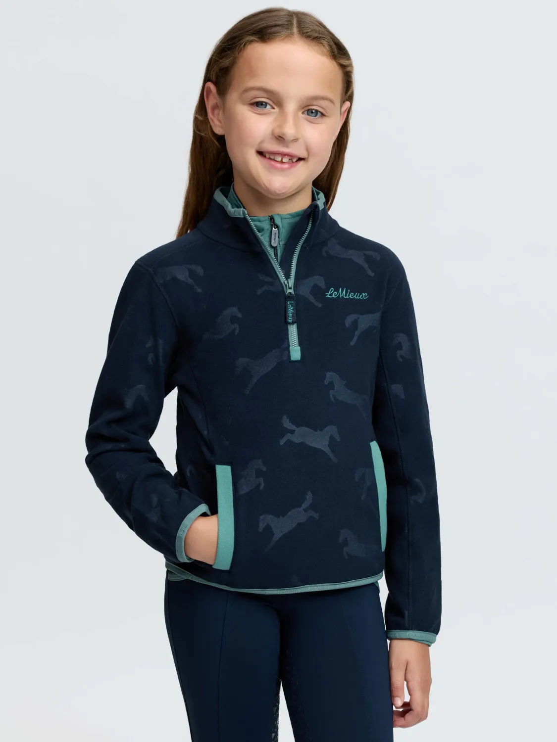 Lemieux mini Maggie fleece navy