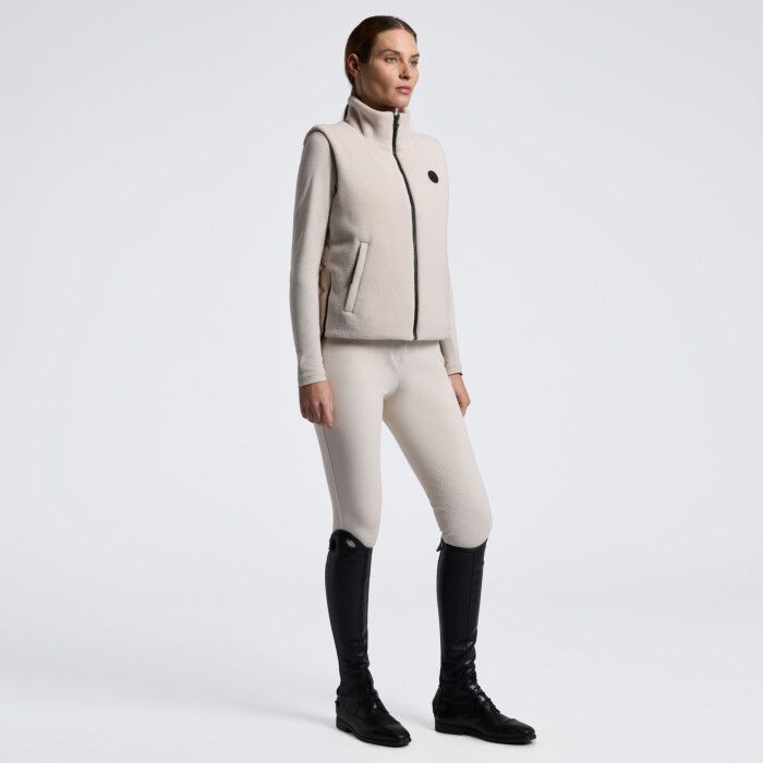 Cavalleria Toscana fleece + nylon zip up vest bodywarmer