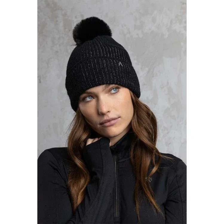 Anky pompon muts zwart