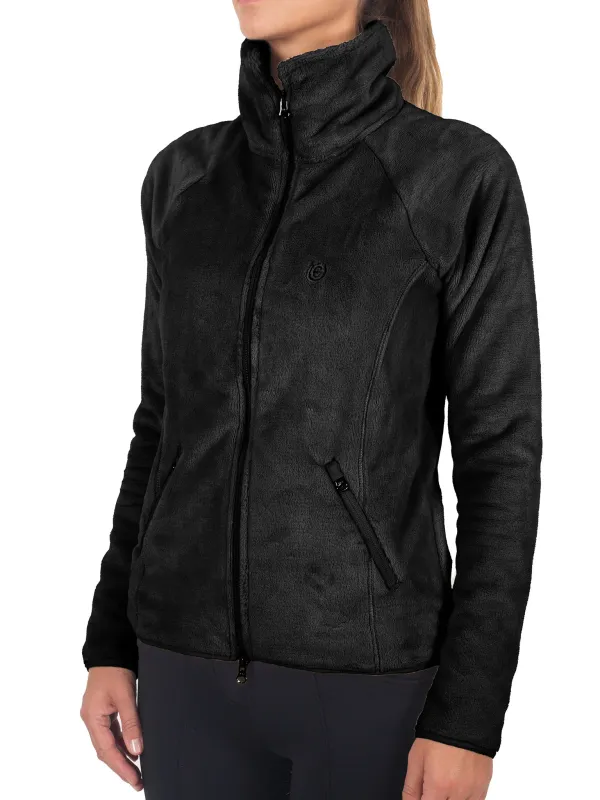 Equestrian Stockholm Velvet fleece jacket