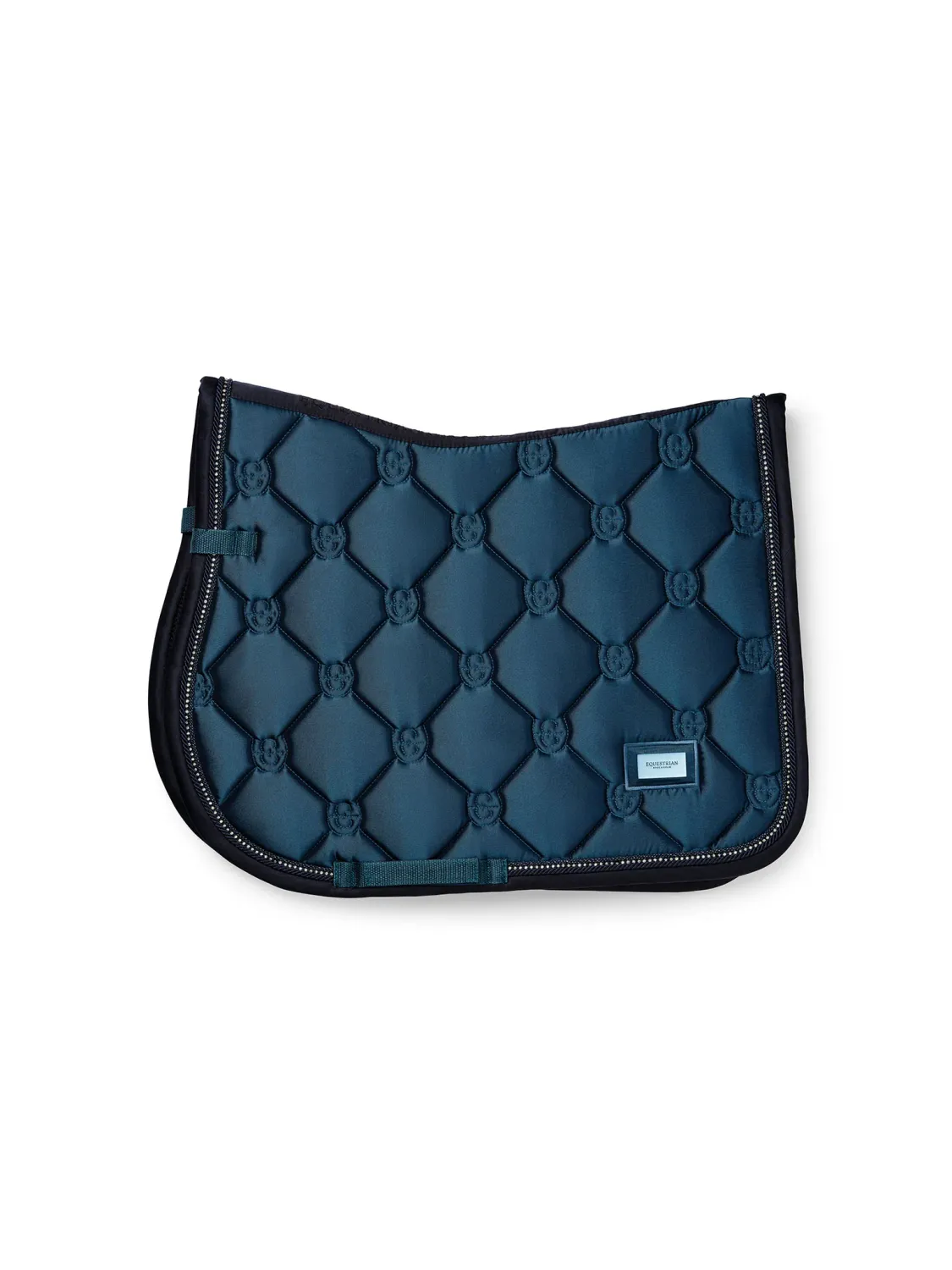 Equestrian Stockholm zadeldek jump Crystal shine blue meadow Full